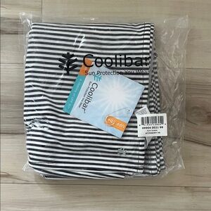 Coolibar Navy and White Striped Apparel